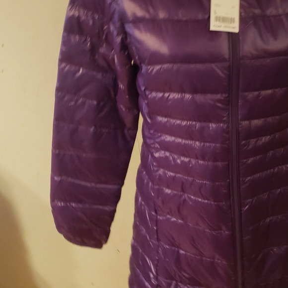 Women's Long Sleeve Light weight Winter Coat Purple Size Large - Picture 4 of 14